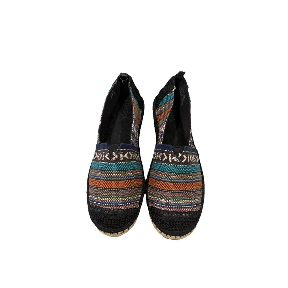 The Sak Ella Espadrilles Aztec Stripe Multicolor Slip On Boho Womens 10
